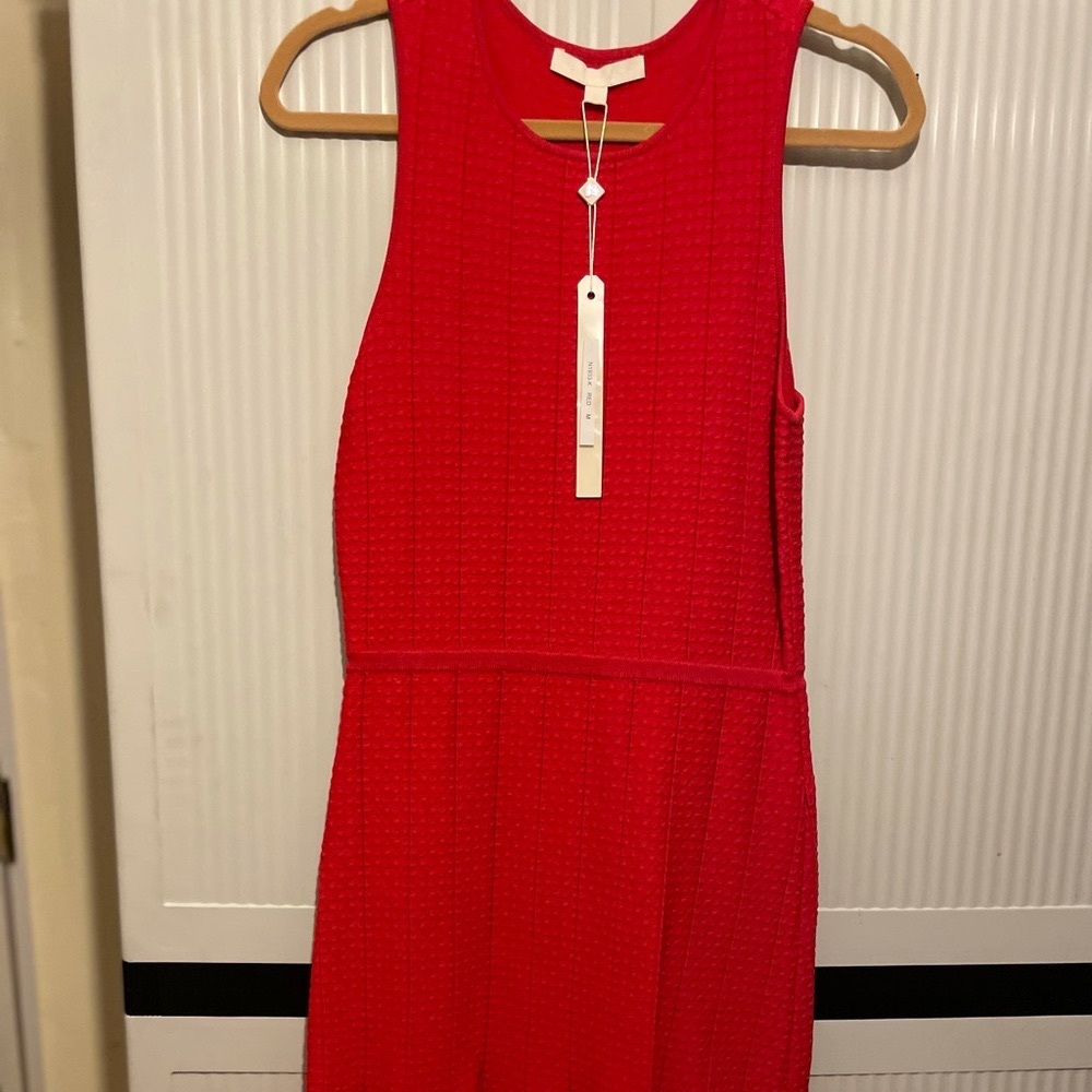 Jonathan Simkhai Sleeveless Knit red dress